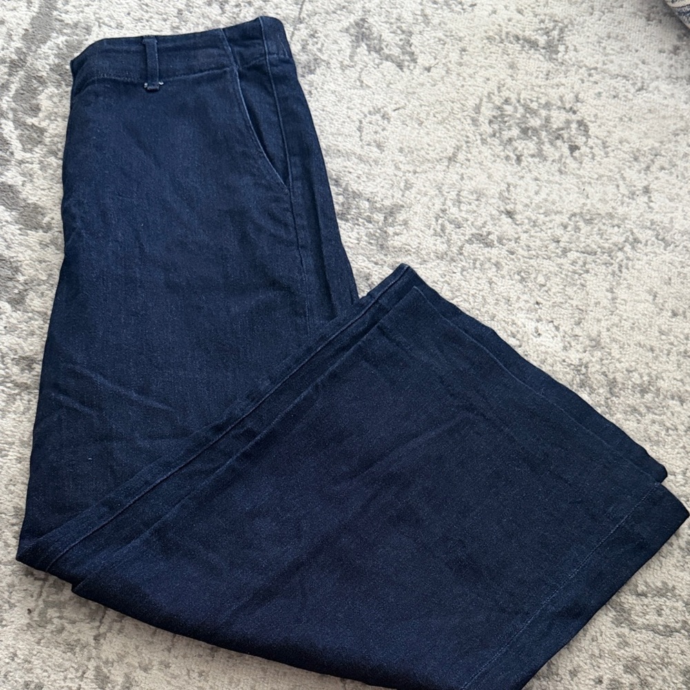 Uniqlo - Women's Dark Wash Wide Leg Jeans